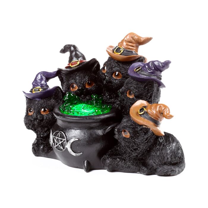 Witches LED Cat - Bubbling Cauldron 🇬🇧
