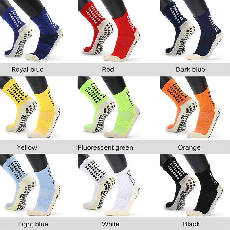 2 Pairs Men Anti Slip Football Socks Sport Socks Athletic Long Socks