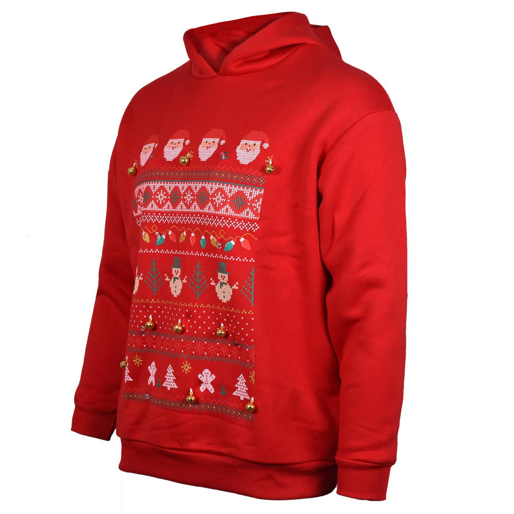 Kids 3D Christmas Hoodie LED Light Up 🇬🇧