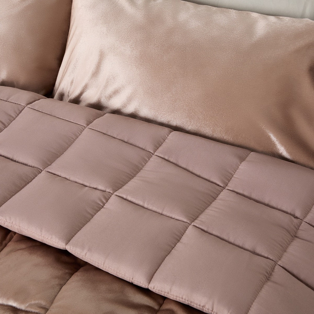 Lustre Velvet Coverless 7.5 Tog Duvet Set - Natural 🇬🇧