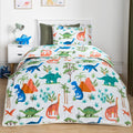 Dino Coverless 10.5 Tog Duvet & Pillowcase, Multi - Single 🇬🇧