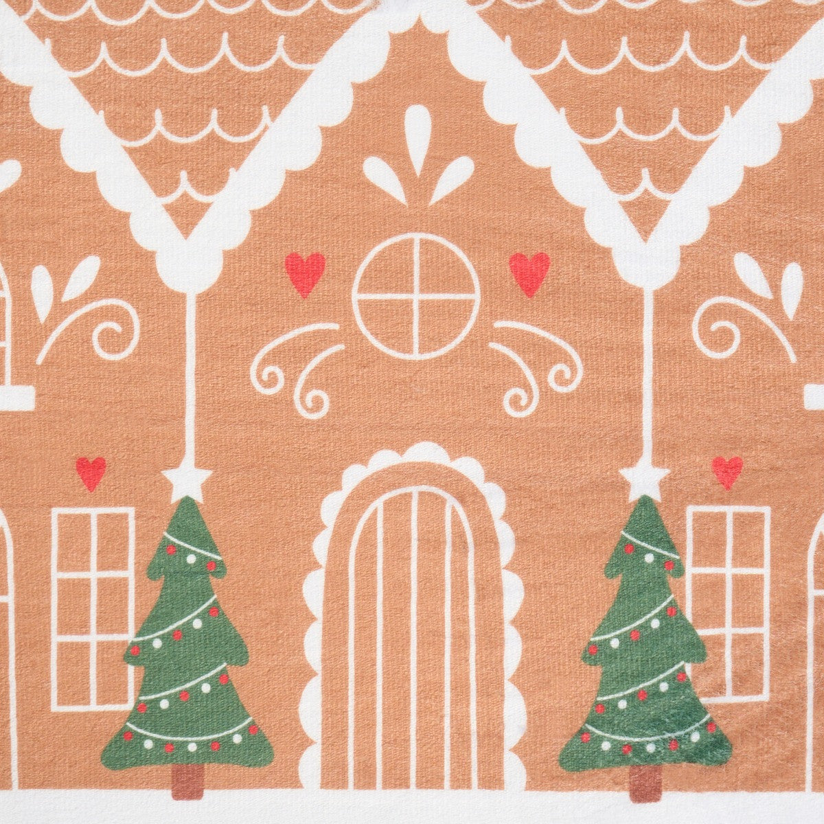 Christmas Gingerbread Printed Runner - Brown 🇬🇧