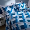 Abstract Coverless 10.5 Tog Duvet & Pillowcases - Navy 🇬🇧
