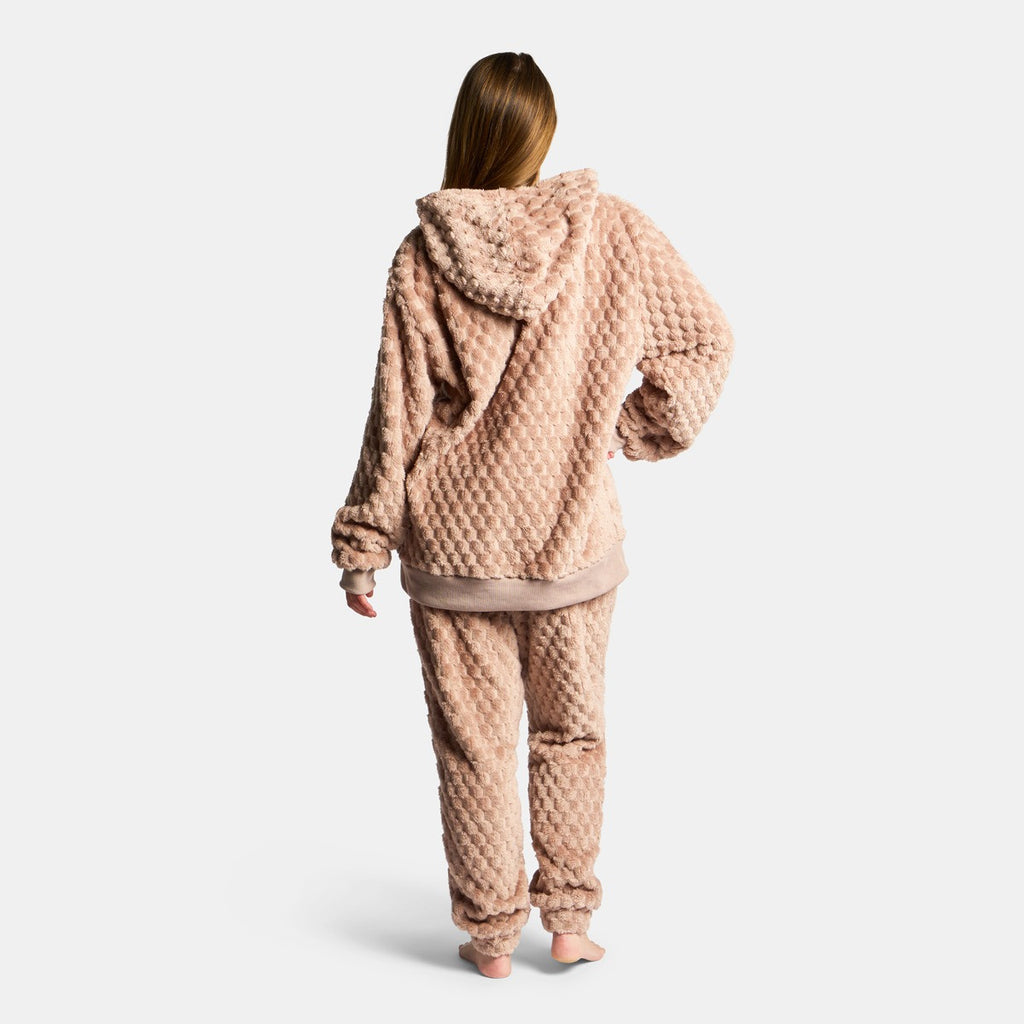Adults Waffle Fleece Hoodie Pyjama Set 🇬🇧