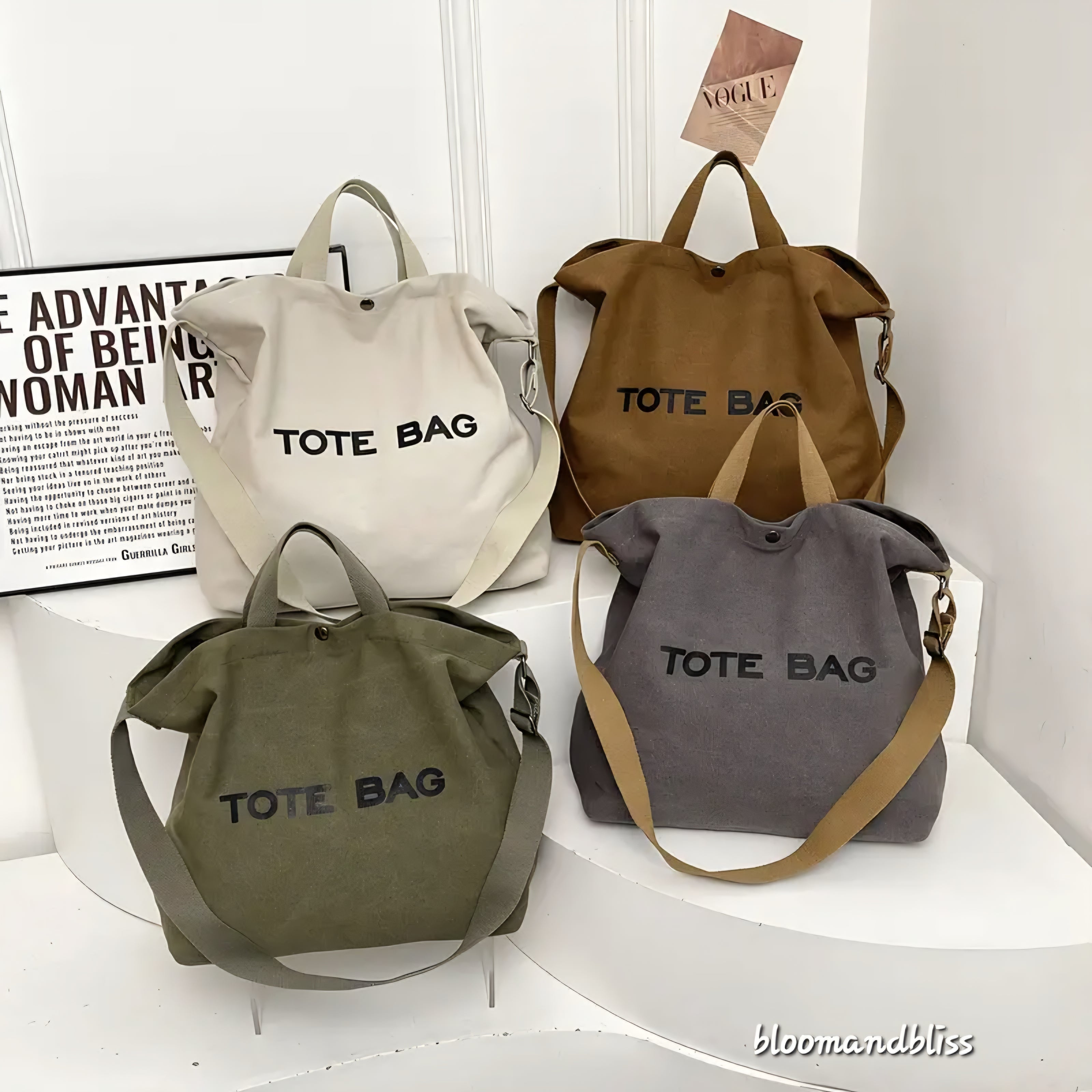 1 pcs lightweight foldable tote bag 🇨🇳