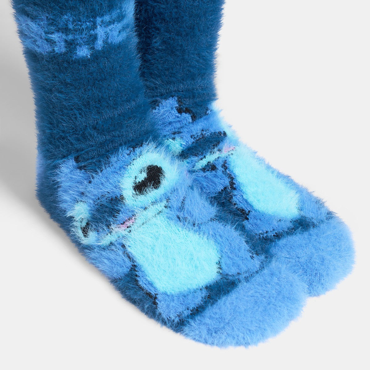 Stitch Fluffy Socks, Blue - 3 Pack 🇬🇧