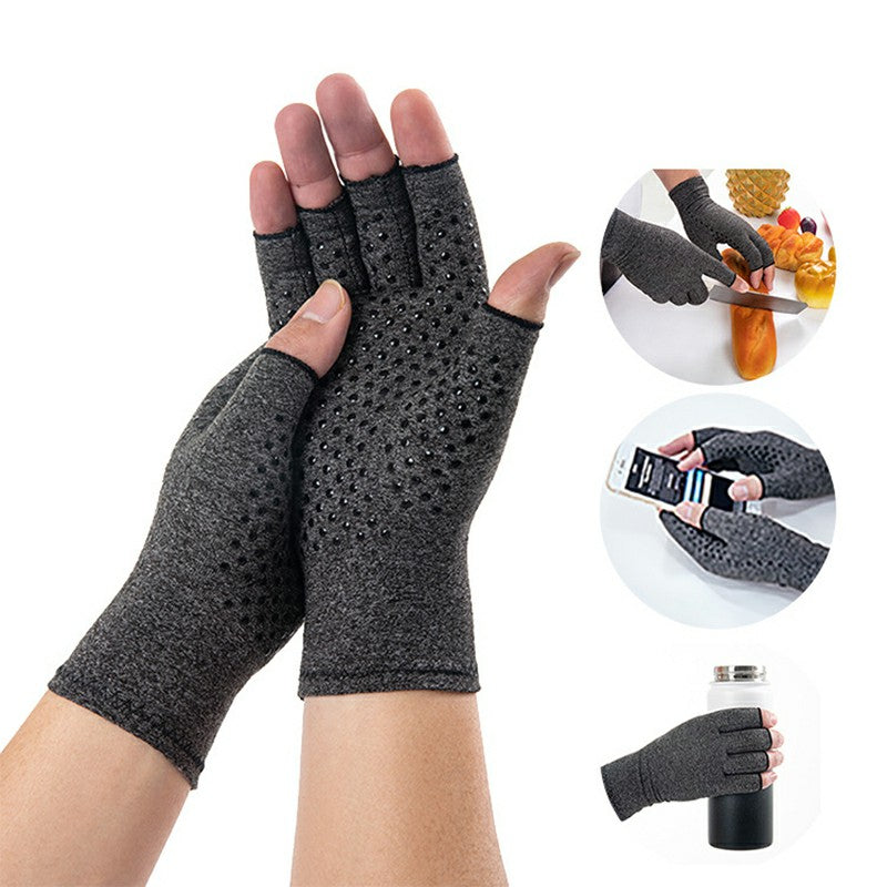 Anti Arthritis Gloves Hand Support Pain Relief Copper Finger Compression 🇬🇧