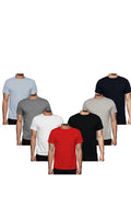 7 Pack Mens Plain Crew Neck T-shirt 🇬🇧