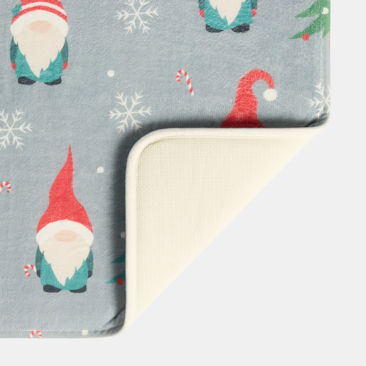 Christmas Gonk Embossed Bath Mat - Grey 🇬🇧