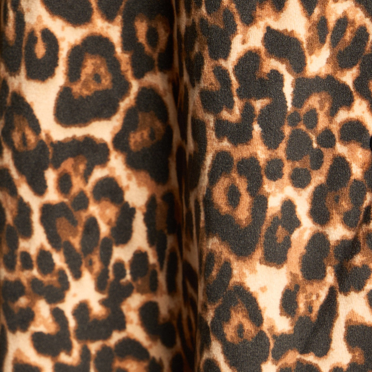 Leopard Print Button Through Pyjama Set - Natural