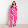 Bow Print Button Through Pyjama Set 🇬🇧