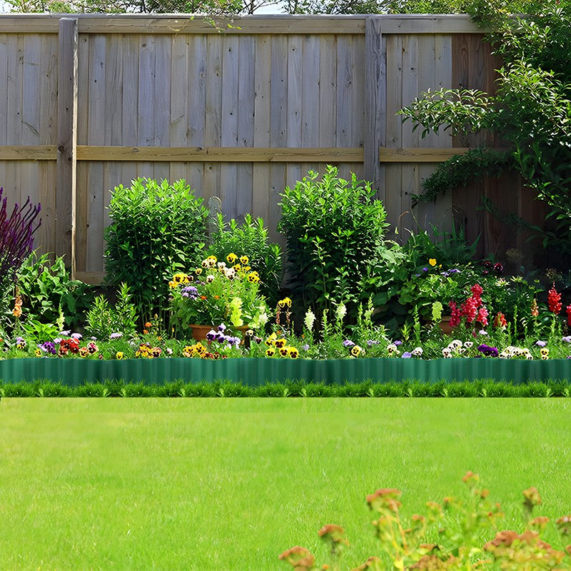 Lawn Garden Border Edging Flexible PVC Landscape Edging for DIY Flower Bed Fencing - 10cm x 9m 🇬🇧