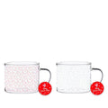 Hearts Glass Mug (assorted designs) 🇬🇧