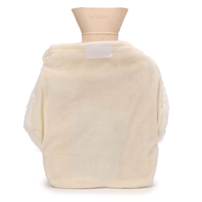 Hot Water Bottle with Plush Cover 650ml - Polar Bear 🇬🇧