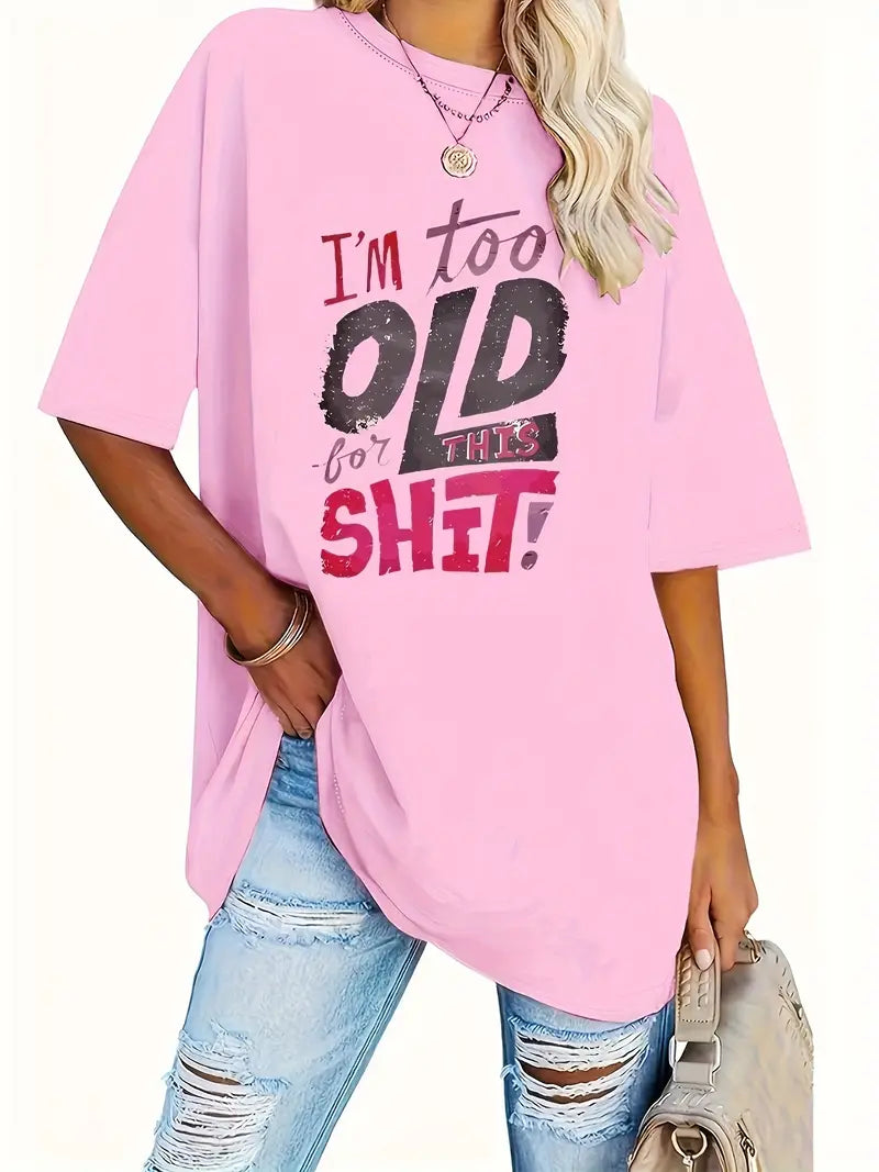 Women's Plus Size Casual Crew Neck T Shirt 🇨🇳
