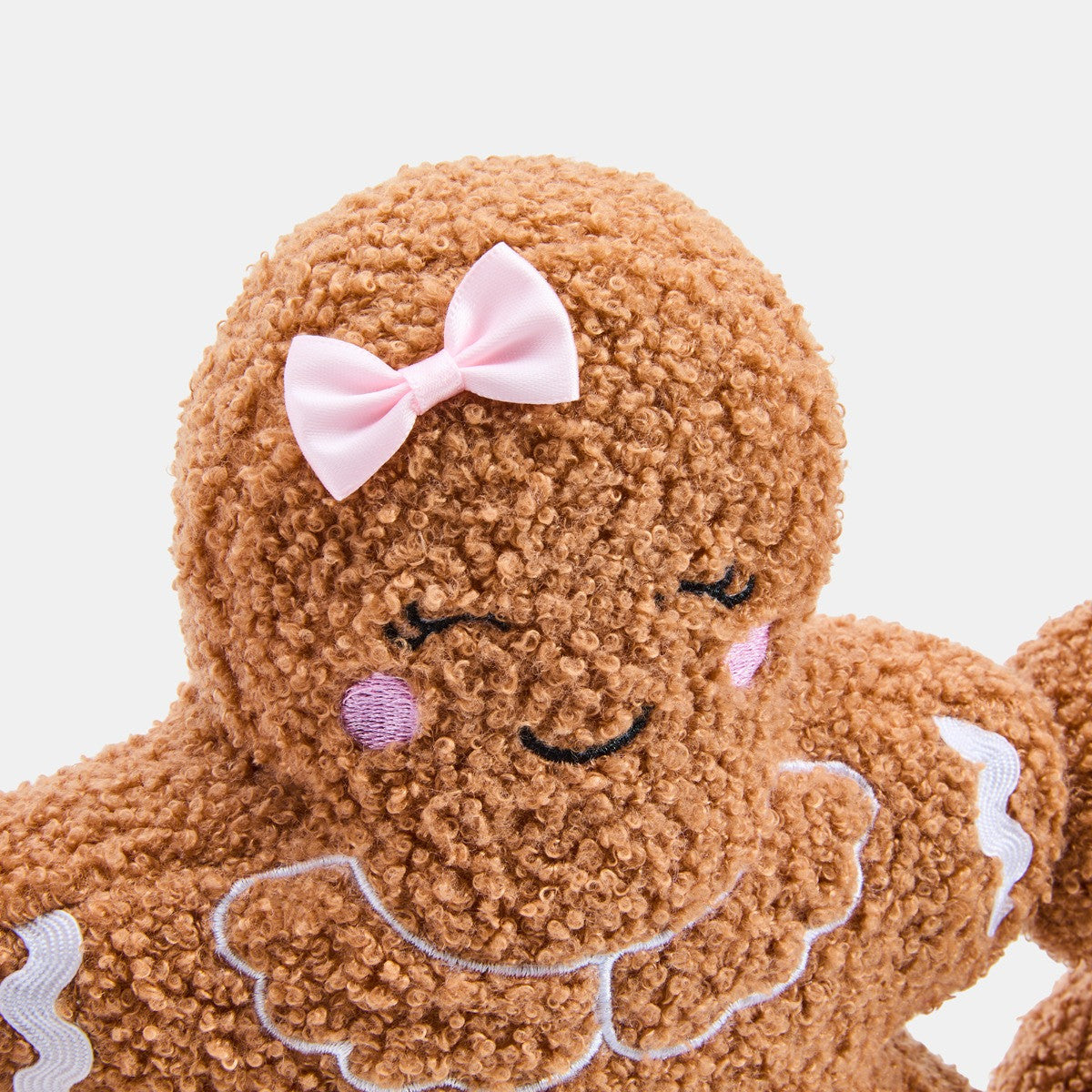 Gingerbread Man Shaped Draught Excluder - Brown 🇬🇧