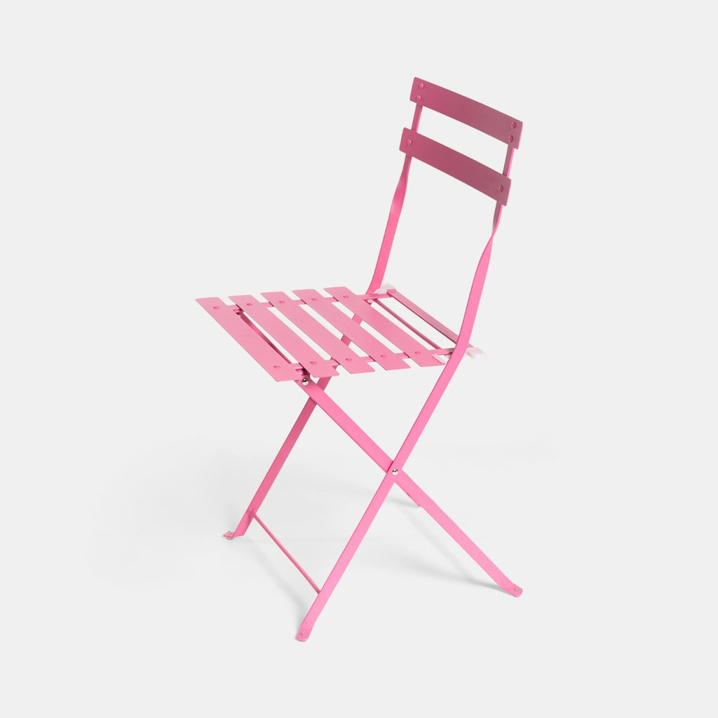 Metal Bistro Set, 3 Piece - Hot Pink 🇬🇧