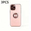 3Pack Electroplated Case for iPhone 12 Pro 6.1-Inch with Invisible Ring Stand Shockproof Rose Gold 🇬🇧