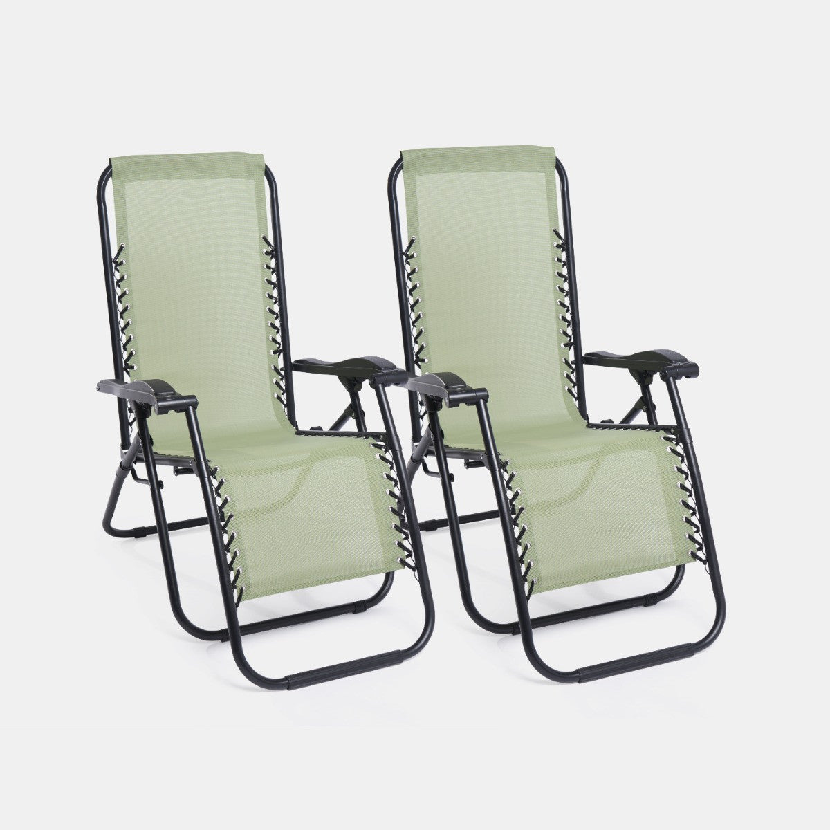 2 Pack Zero Gravity Sun Lounging Garden Chairs 🇬🇧