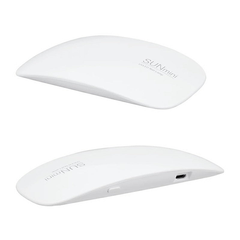 6W Portable Mini USB UV LED 45s/60s Timer Nail Lamp Dryer Nail Lamp Machine - White 🇬🇧