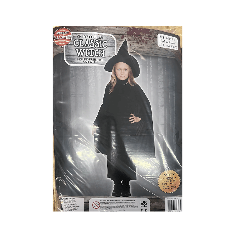 Witch Fancy Dress Costume - Age 4-6 🇬🇧
