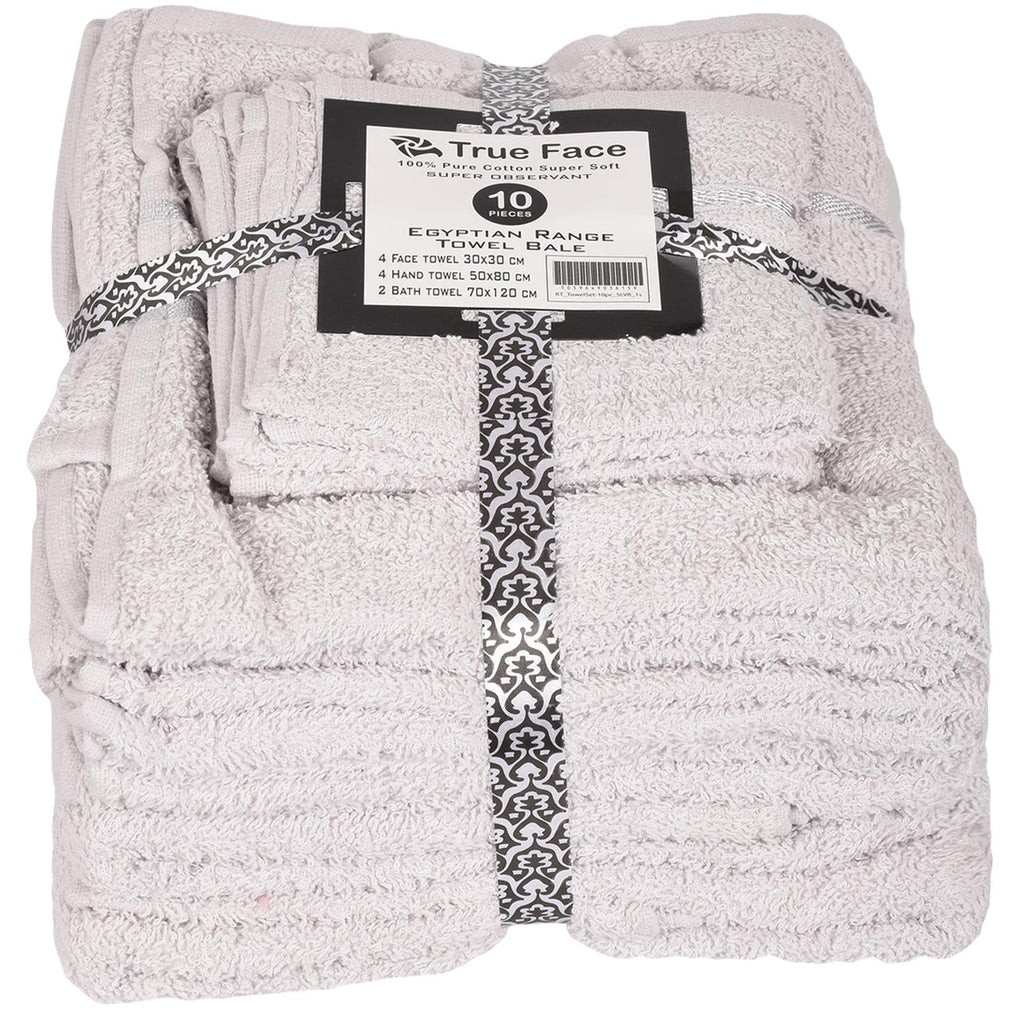 10 Piece Absorbent Cotton Towel Set 🇬🇧