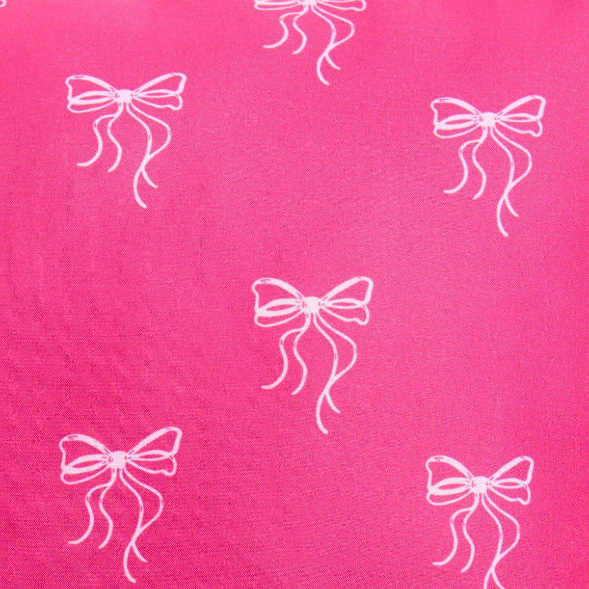 Kids Bow Print Bolster Pillow - Hot Pink 🇬🇧