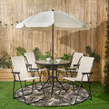 6-Piece Patio Set - Cream 🇬🇧