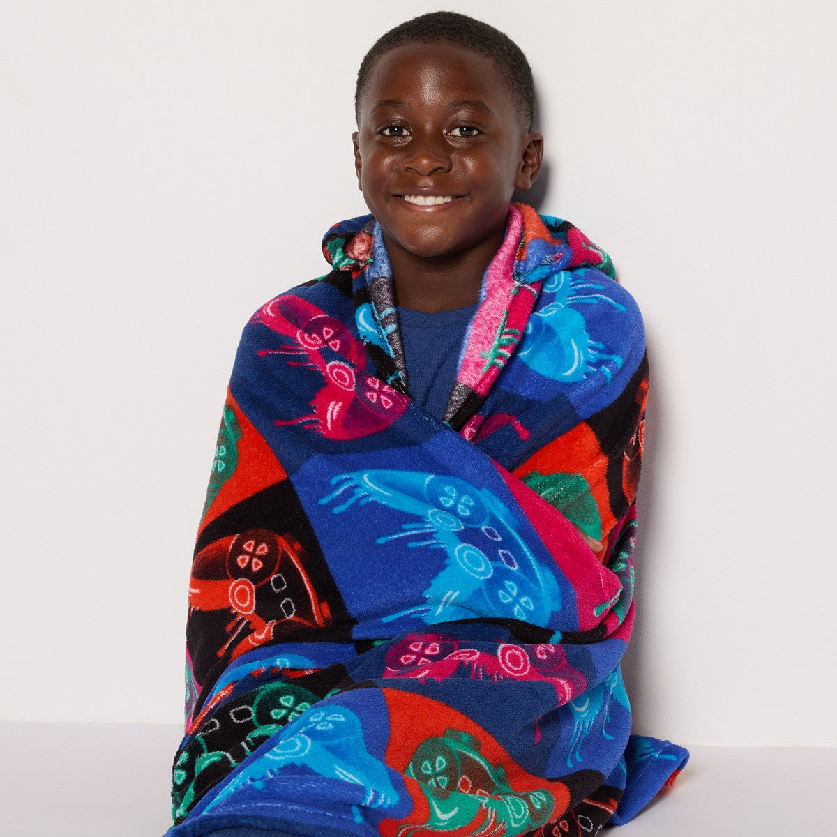 Drip Gaming Print Hooded Blanket - Multi 🇬🇧