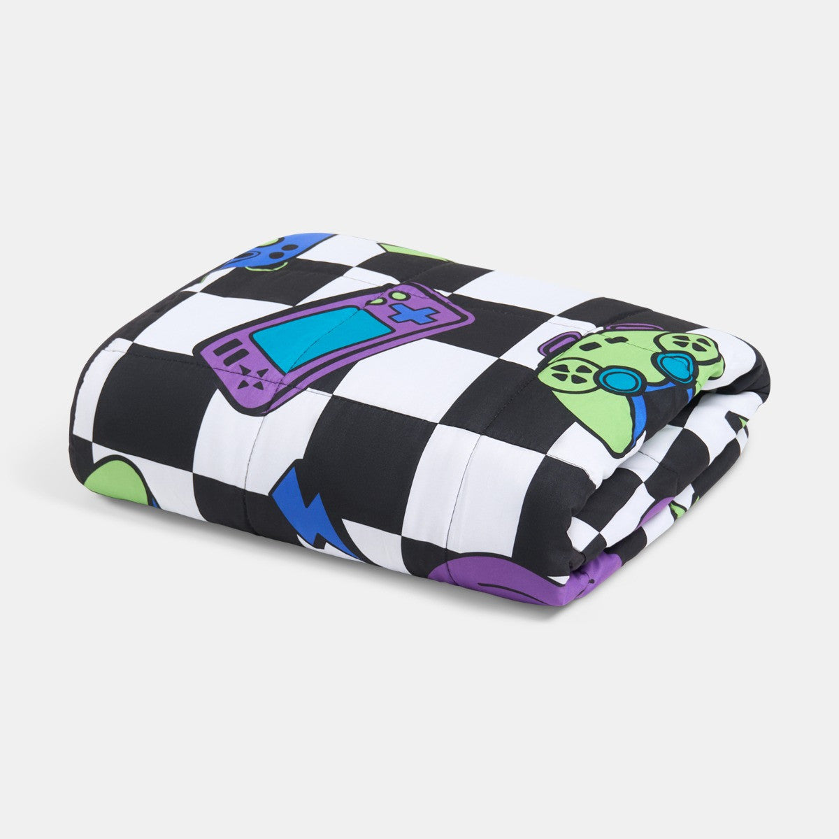 Kids Gaming Checkerboard Print Weighted Blanket, Multi - 3kg 🇬🇧