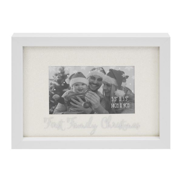 Glitter Frame 'First Family Christmas' 🇬🇧