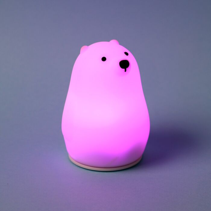 Adoramals Polar Bear Colour Change LED Night Light Sleep Lamp 🇬🇧