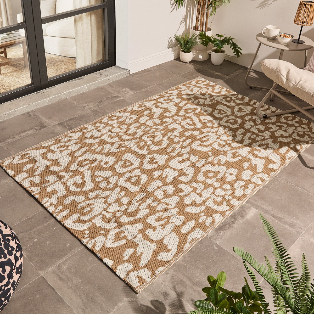 Leopard Print Outdoor Rug 🇬🇧
