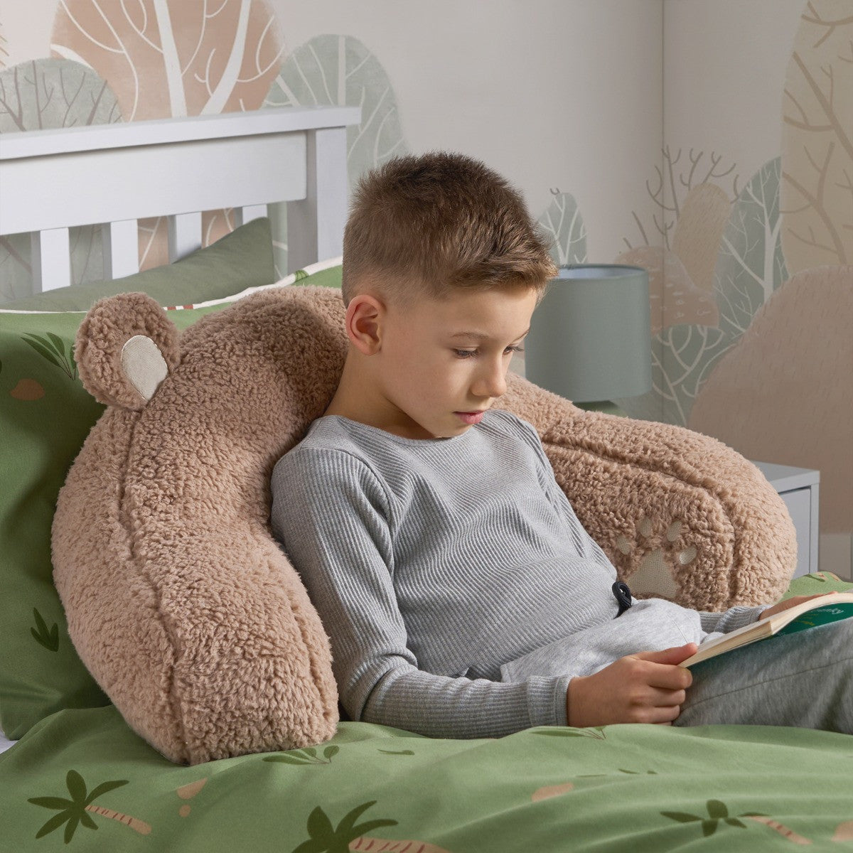 Kids Bear Cuddle Cushion - Brown 🇬🇧
