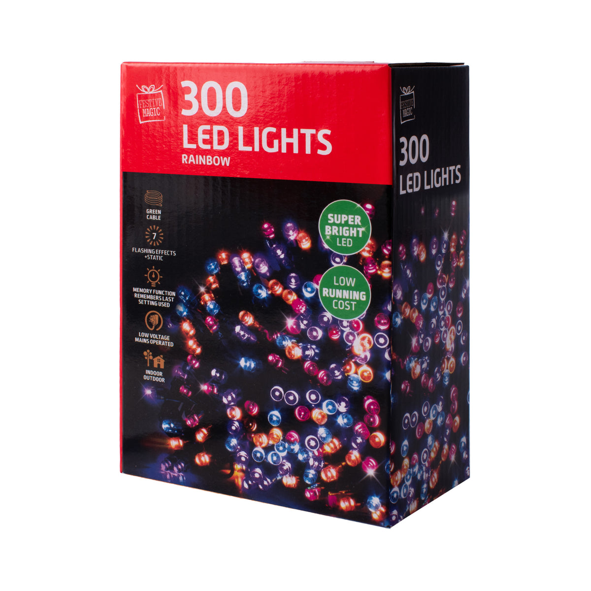 LED Lights Pastel Rainbow 300pk 🇬🇧
