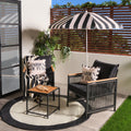 Dubai 2 Seater Luxe Bistro Set - Black 🇬🇧