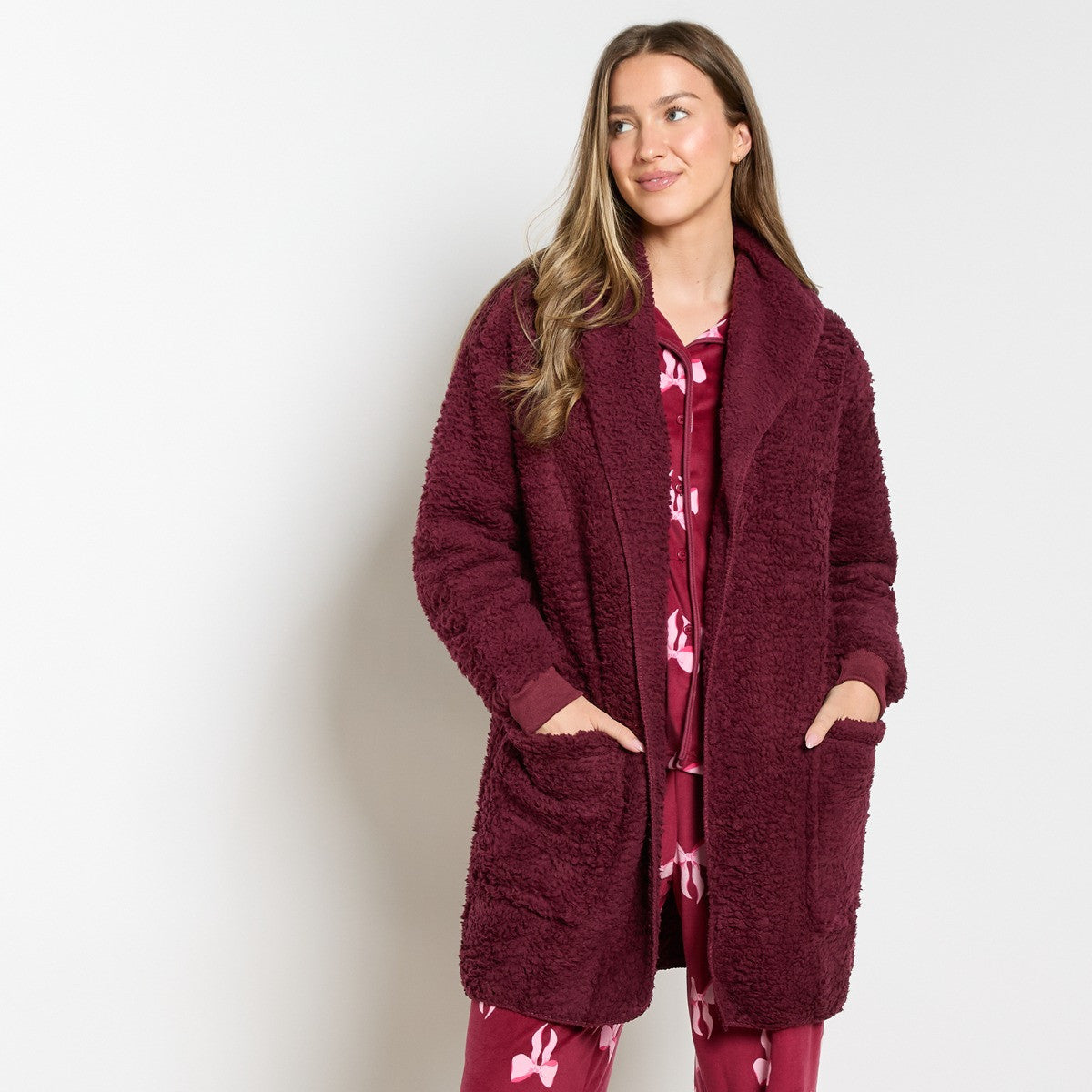 Waterfall Teddy Fleece Cardigan 🇬🇧