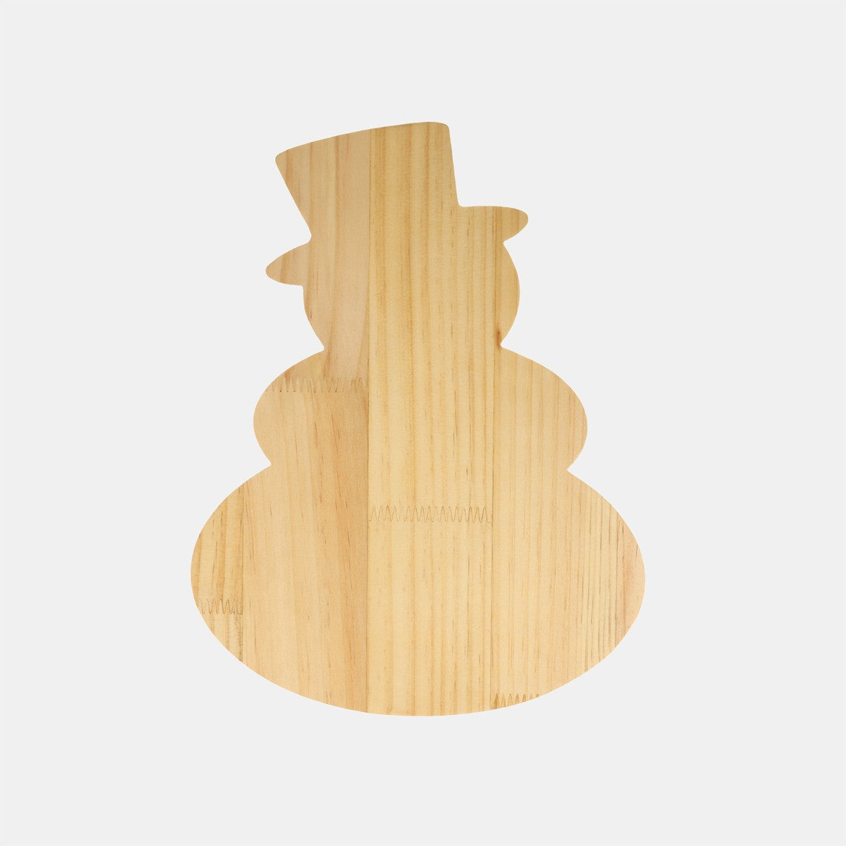 Snow Man Christmas Eve Serving Board - Natural 🇬🇧