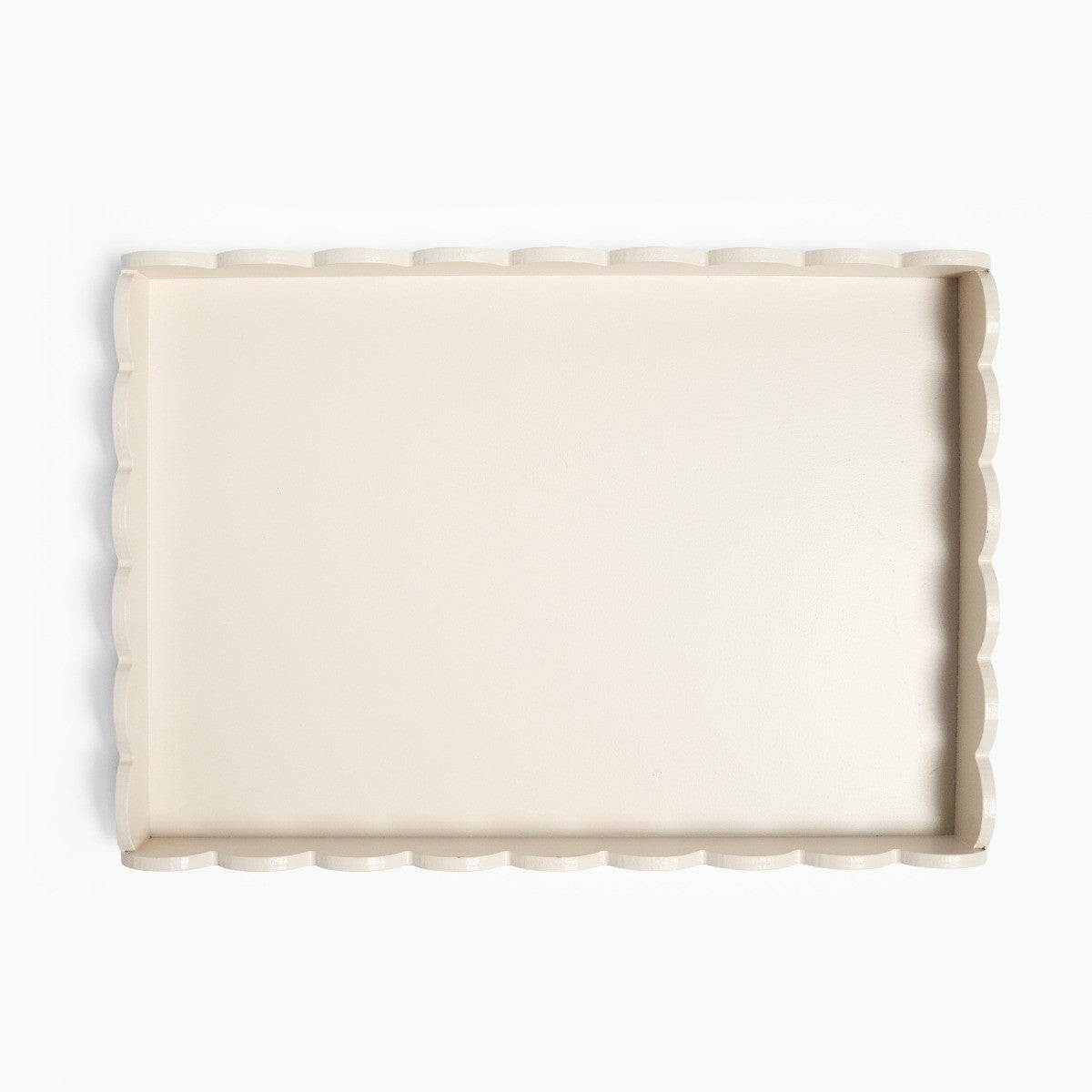 Rectangle Scallop Tray - Cream 🇬🇧