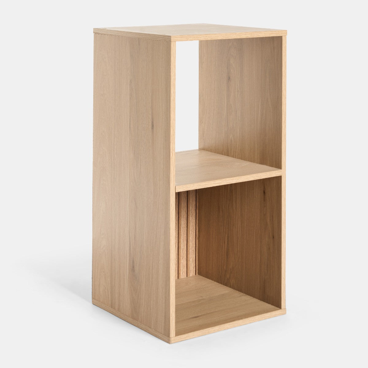 Dallas 2 Cube Panel Storage Unit - Natural Wood 🇬🇧