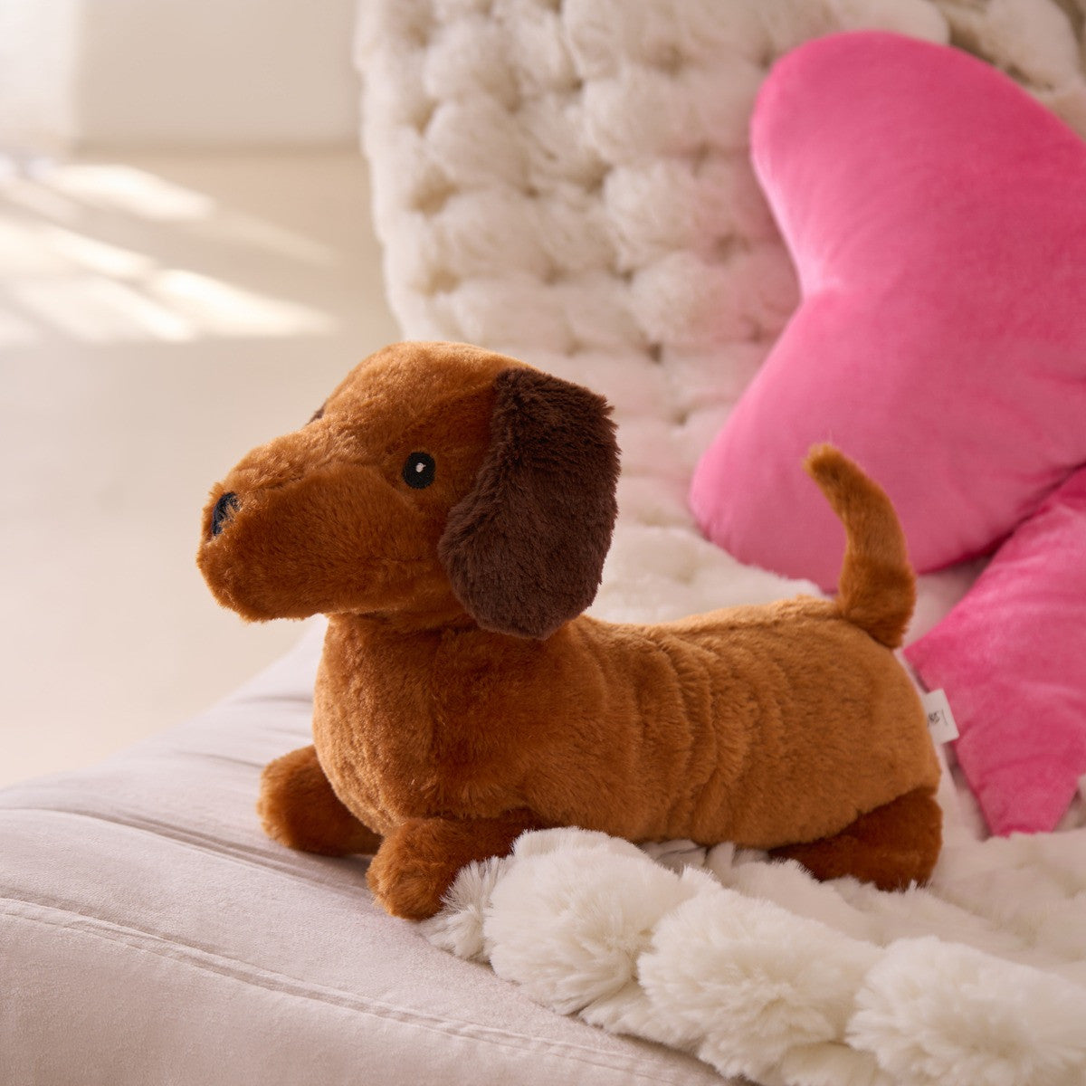 Sausage Dog Microwaveable Hottie - Brown 🇬🇧