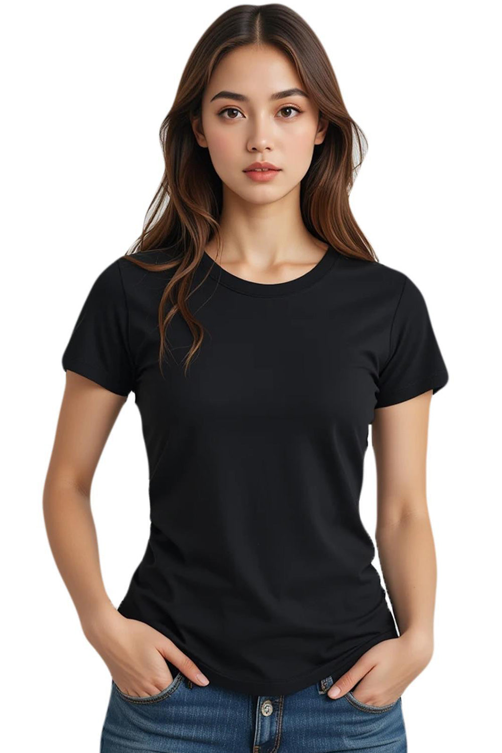 7 Pack Women's Plain Poly-cotton T-Shirts 🇬🇧