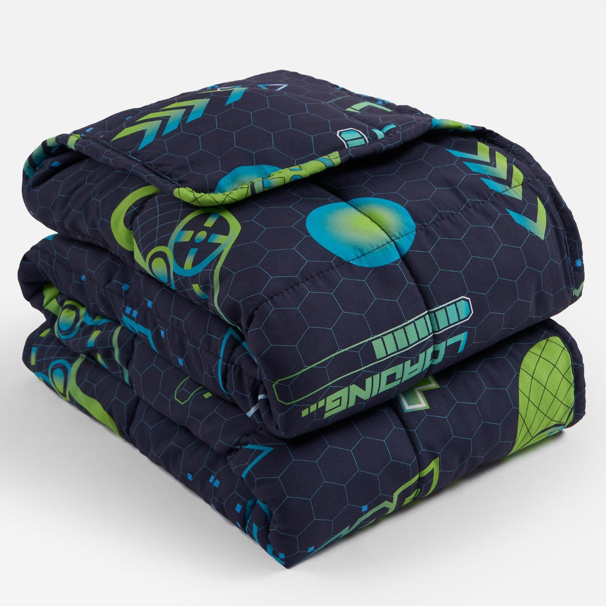 Kids Neon Gaming Weighted Blanket, Blue/Green - 3KG 🇬🇧
