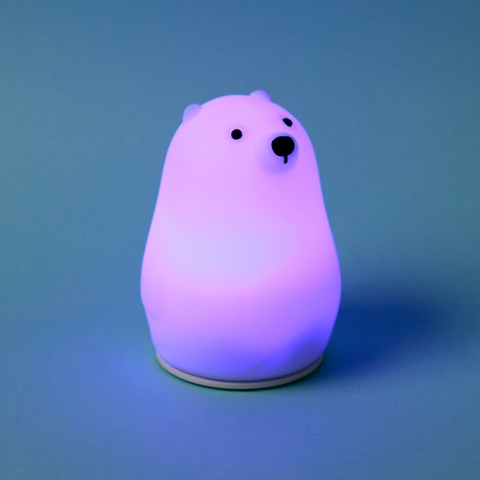 Adoramals Polar Bear Colour Change LED Night Light Sleep Lamp 🇬🇧