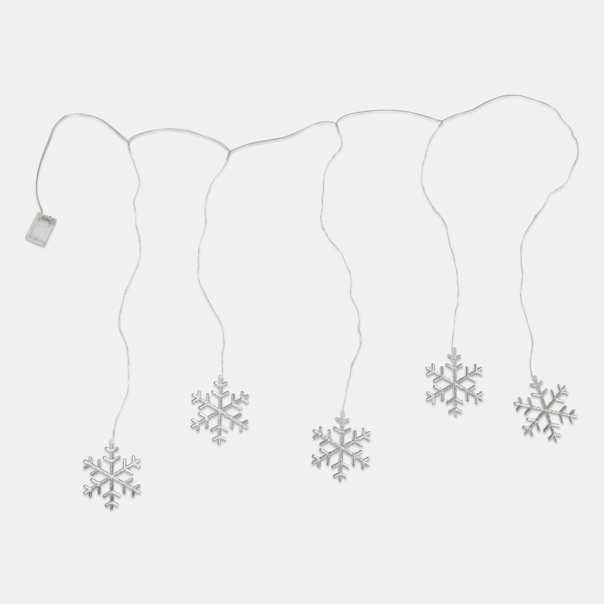 5 Pack Snowflake Curtain Lights - Warm White 🇬🇧