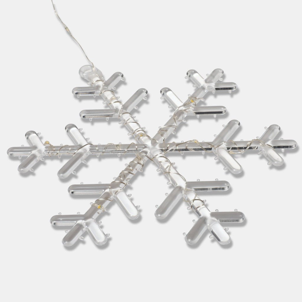 5 Pack Snowflake Curtain Lights - Warm White 🇬🇧