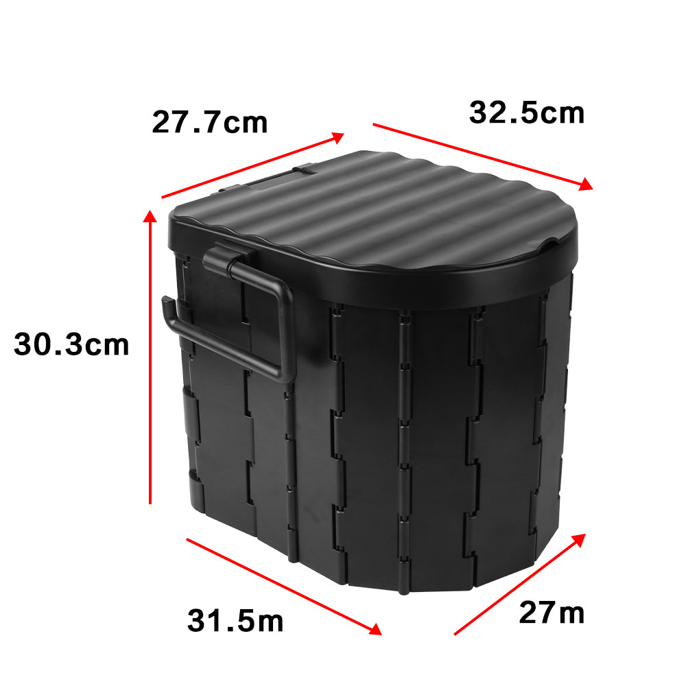 Folding Toilet Car Outdoor Travel Potty Portable for Camping Hiking Beach with 12 Garbage Bags 🇬🇧