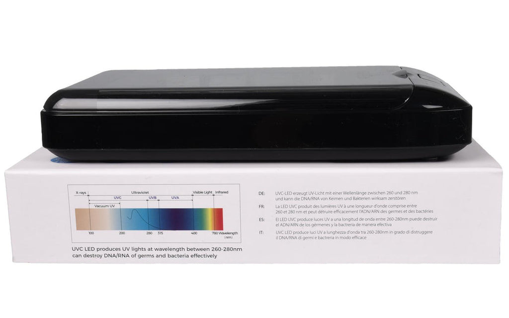 UV Phone Sanitiser Box with 10W Wireless Charger - Black 🇬🇧