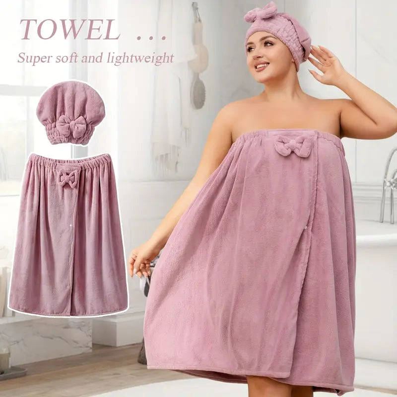 2 pcs extra large shower skirt and cap set 🇨🇳