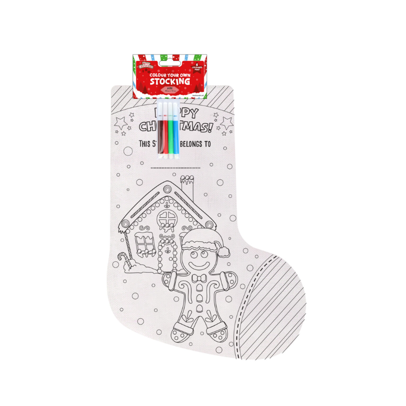 Colour Your Own Christmas Stocking With 4 Felt Tip Pens 🇬🇧